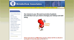 Desktop Screenshot of metabolismassociates.com