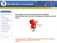 Tablet Screenshot of metabolismassociates.com